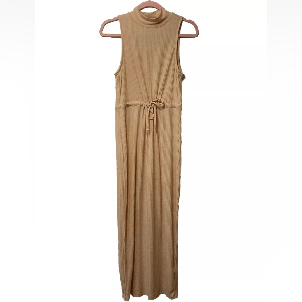 ASOS Cream Ribbed Tie Dress!